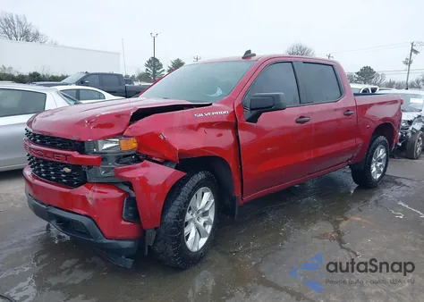 2020 Chevrolet Silverado 1500 2Wd Short Bed Custom из США, поврежденный, VIN 1GCPWBEH8LZ211972